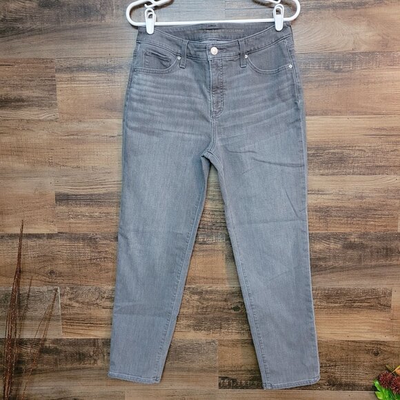 Chico's Jeans Women 8 R So Slimming Girlfriend Slim Ankle Mid Rise Tummy Control - Picture 1 of 12